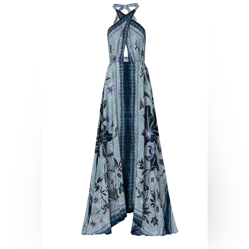 Beatriz Camacho R23 Wala Printed Halter Maxi Dress